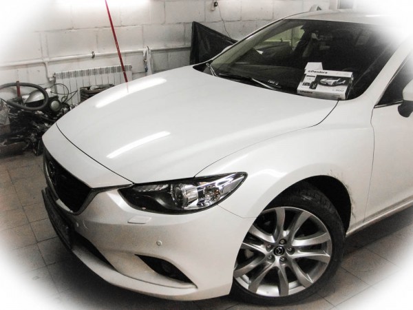 Mazda 6 установка Pandora DXL 3950, тонирование стёкол